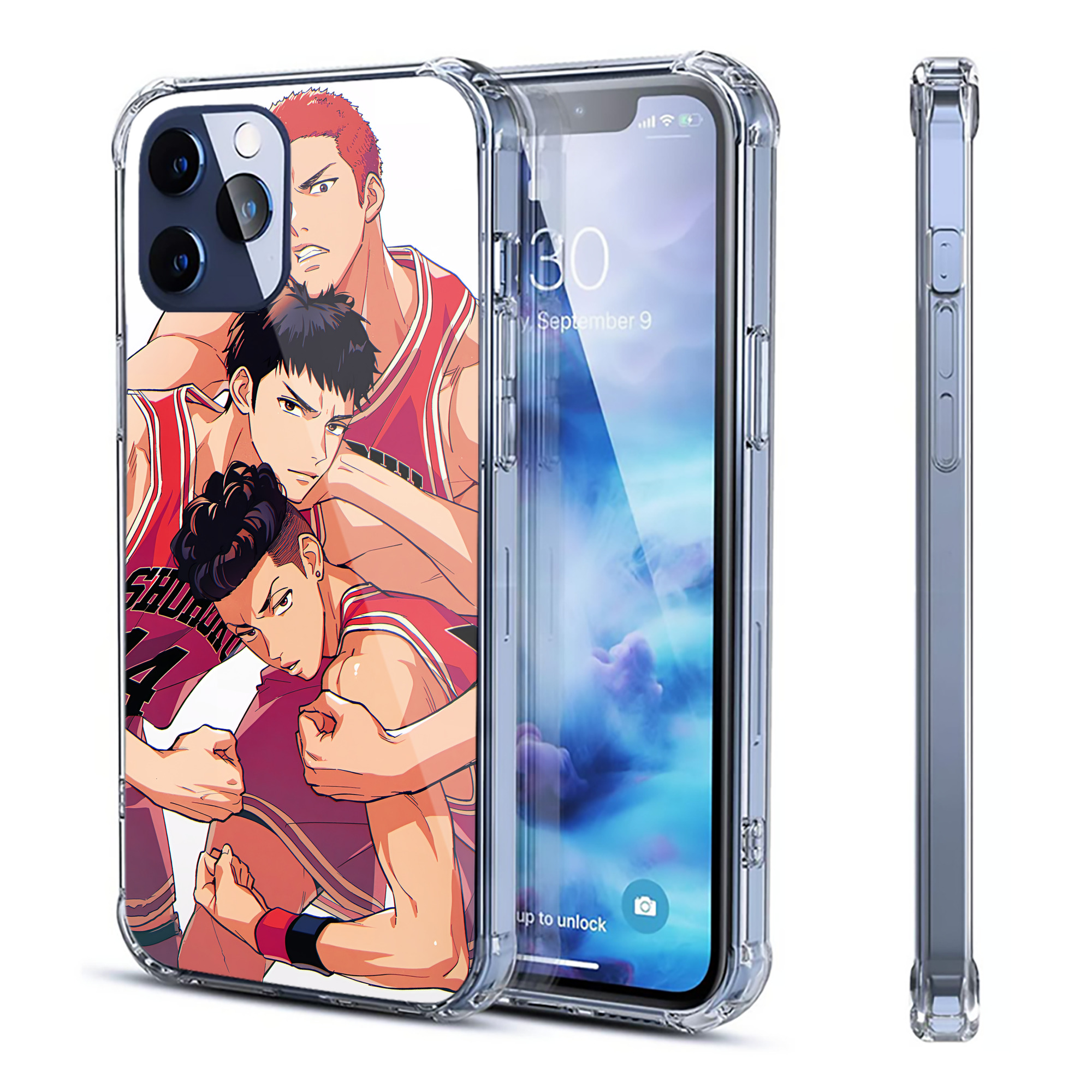 （画像用） SLAM DUNK／スラムダンク 【iPhone 12シリーズ対応】透明スマホケース（クリアソフトケース）